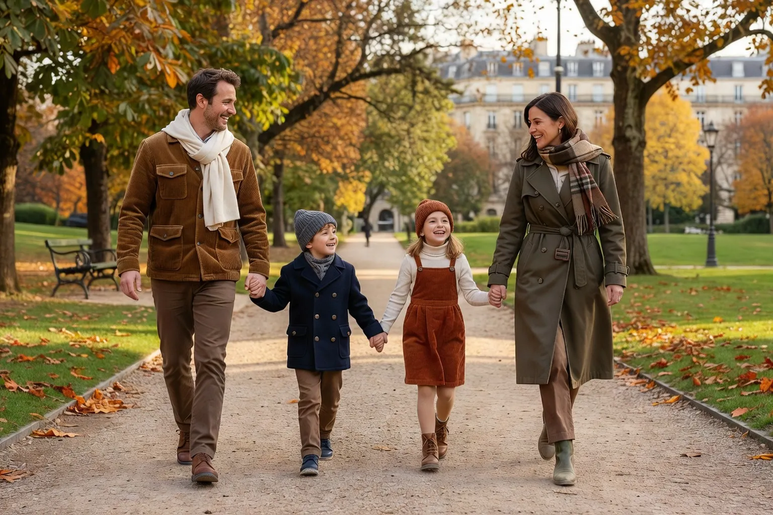 Famille intergénérationnelle française réunie autour d’un repas, illustration des solidarités familiales